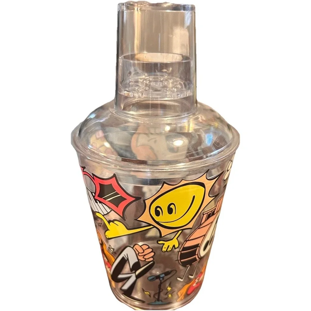 LIVE NATION Cocktail Shaker or Cup w/Shot Glass Upper Hand Art Brian Butler